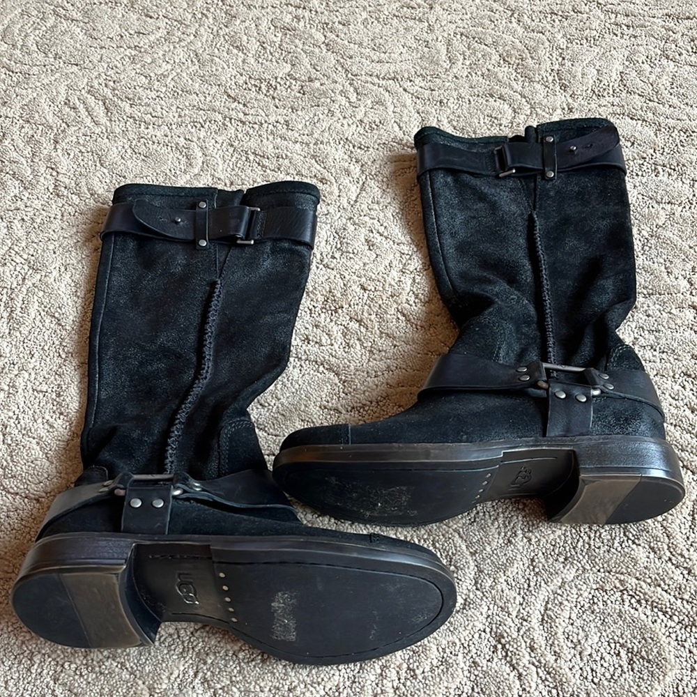 Ugg Dree Suede harness tall Moto boots
